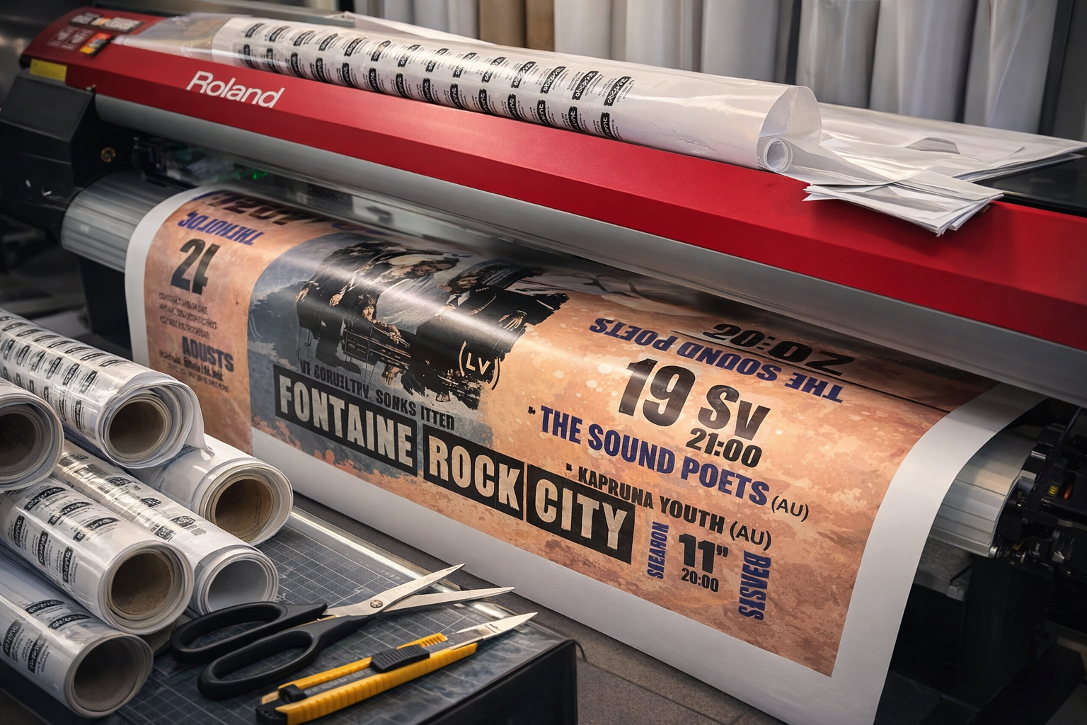 Lielformāta druka - dažādu izmēru plaka'ti, posteri