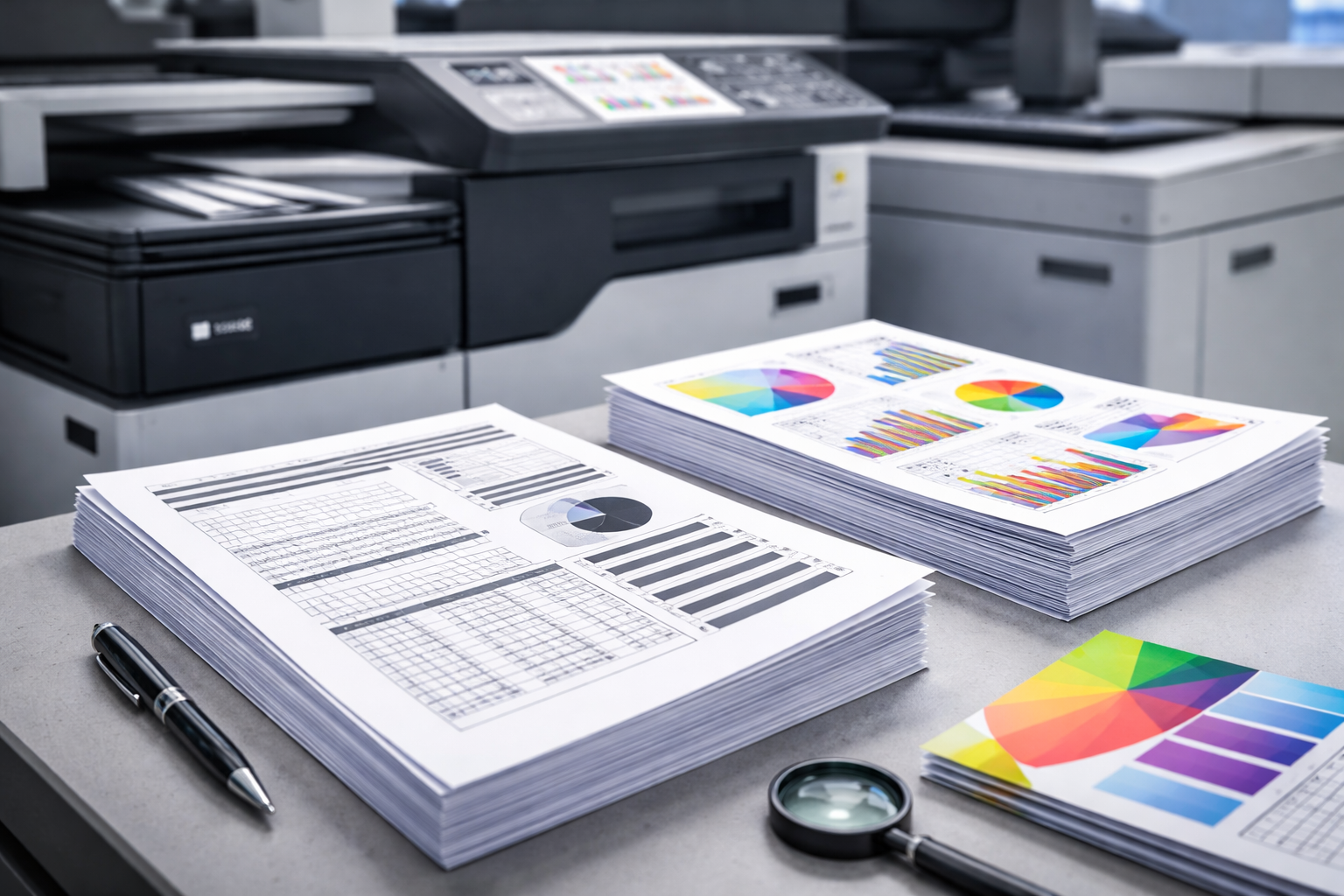 Digitālā druka - melnbaltas un krāsainas veidlapas