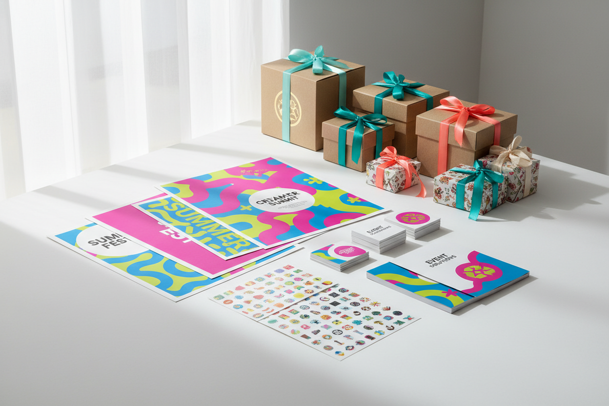 printing products for event creators  - posters, presents, stickers etc. Drukas produkti pasākuma orgnaizētājiem